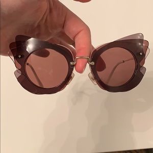 Like New - Miu Miu Unique Purple Sunglasses